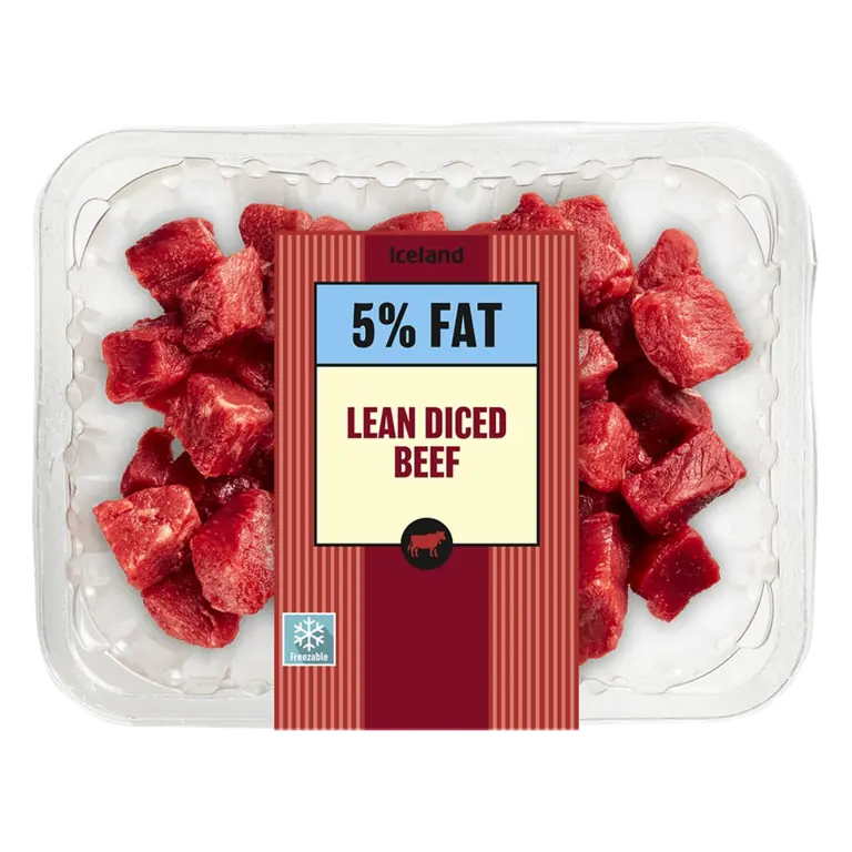 British Lean Diced Beef 5% Fat 275g