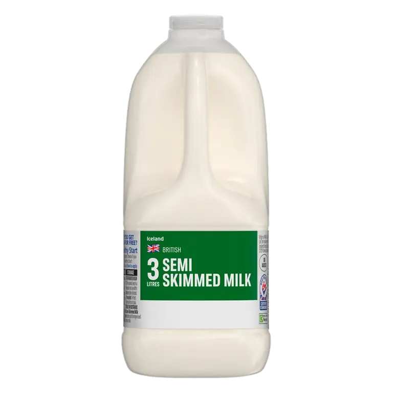 British Semi-Skimmed Milk 3 Litres