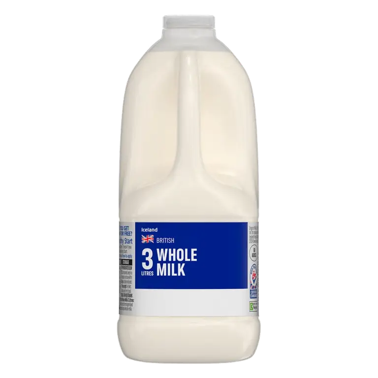 British Whole Milk 3 Litres