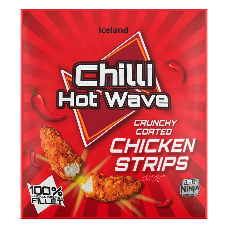 Chilli Hot Wave Crunchy Coated Chicken Strips 500g