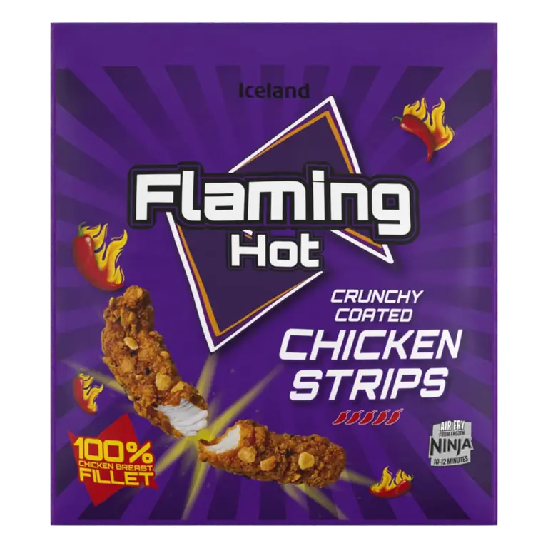 Flaming Hot Crunchy Coated Chicken Strips 500g