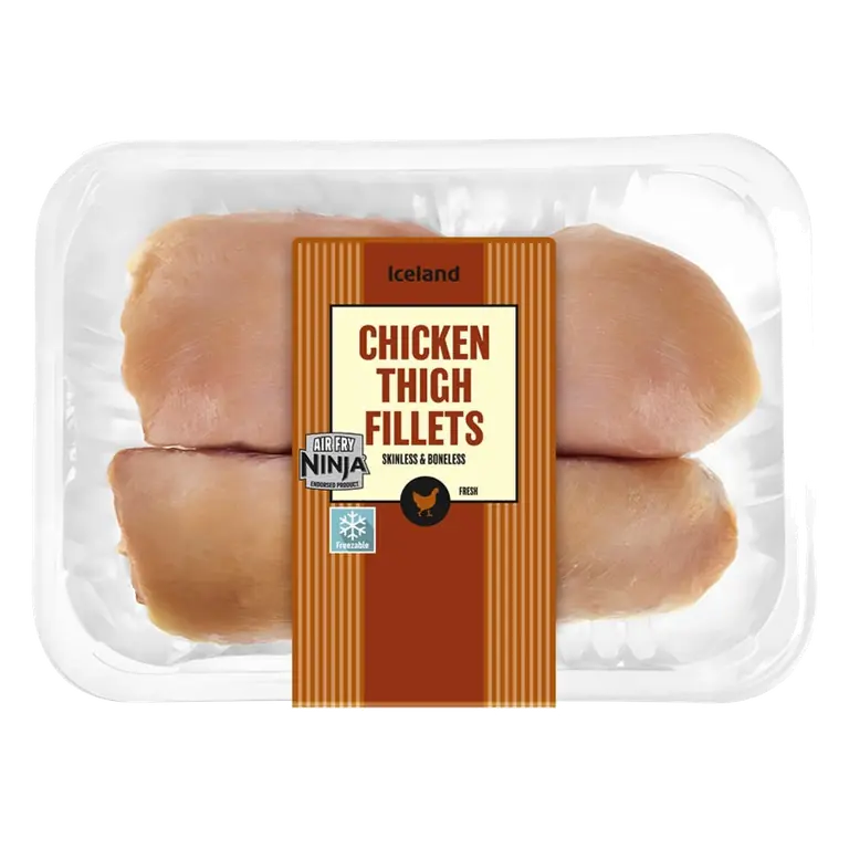 Fresh Skinless Boneless Chicken Thigh Fillets 500g