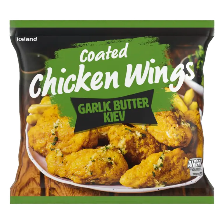 Garlic Butter Kiev Coated Chicken Wings 600g