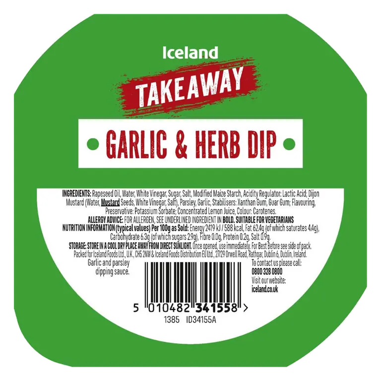 Garlic & Herb Dip 100g