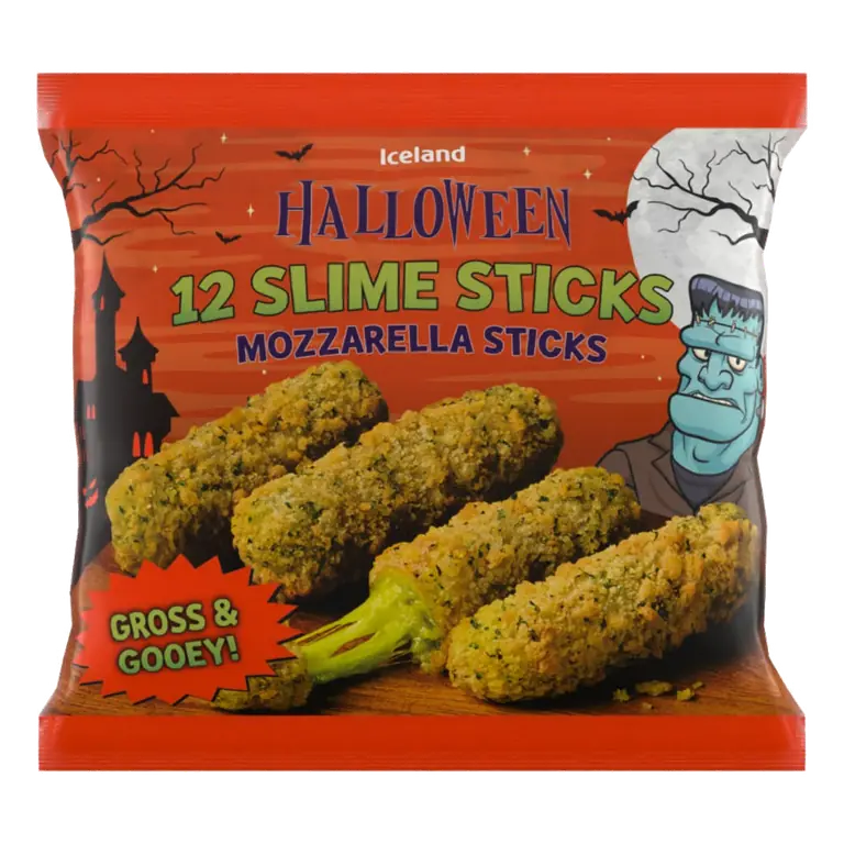Halloween 12 (Approx.) Slime Sticks Mozzarella Sticks 180g