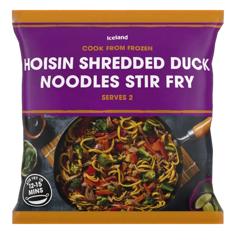 Hoisin Shredded Duck Noodles Stir Fry 750g