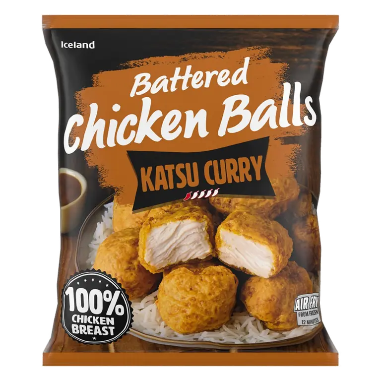 Katsu Curry Battered Chicken Balls 490g