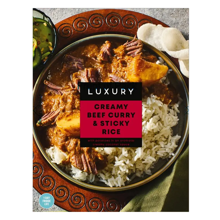 Luxury Creamy Beef Curry & Sticky Rice 400g