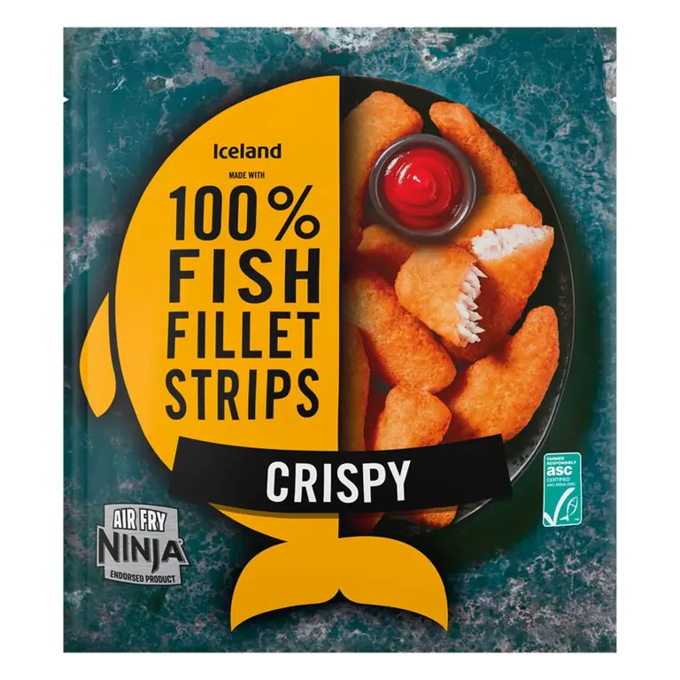 Made With 100% Fish Fillet Strips Crispy 400g