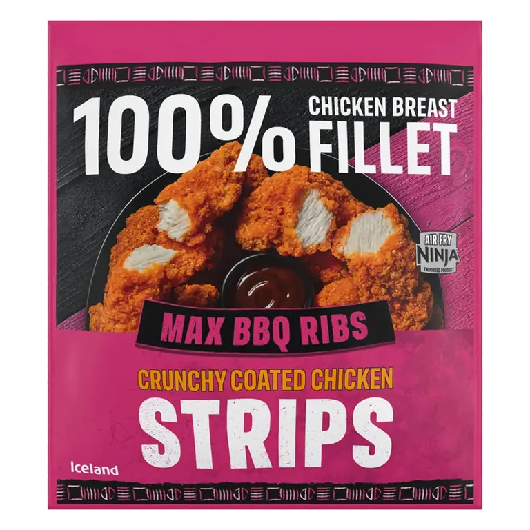 Max BBQ Ribs Crunchy Coated Chicken Strips 500g