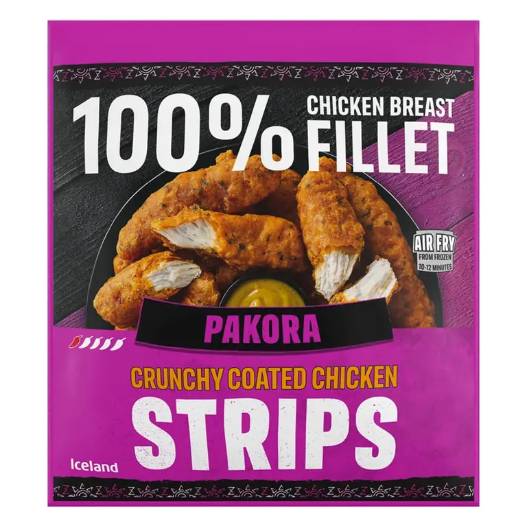 Pakora Crunchy Coated Chicken Strips 475g