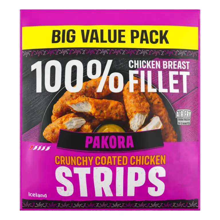 Pakora Crunchy Coated Chicken Strips 850g
