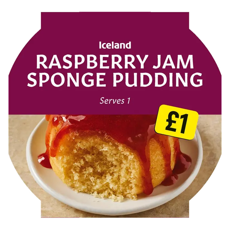 Raspberry Jam Sponge Pudding 100g