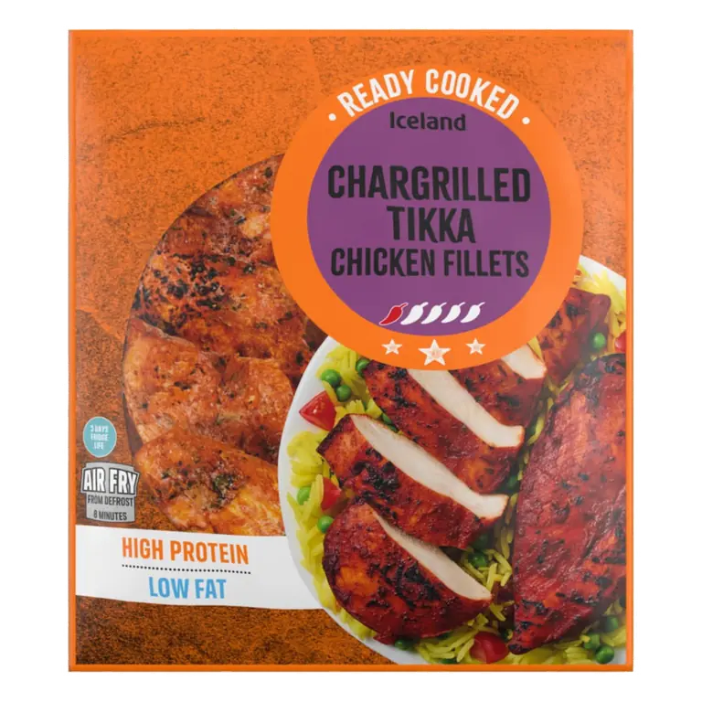 Ready Cooked Chargrilled Tikka Chicken Fillets 400g