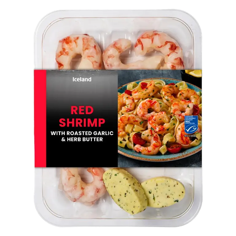 Red Shrimp with Roasted Garlic & Herb Butter 190g