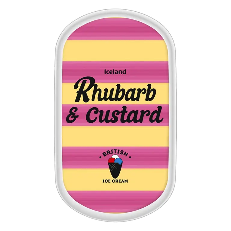 Rhubarb & Custard Ice Cream 900ml