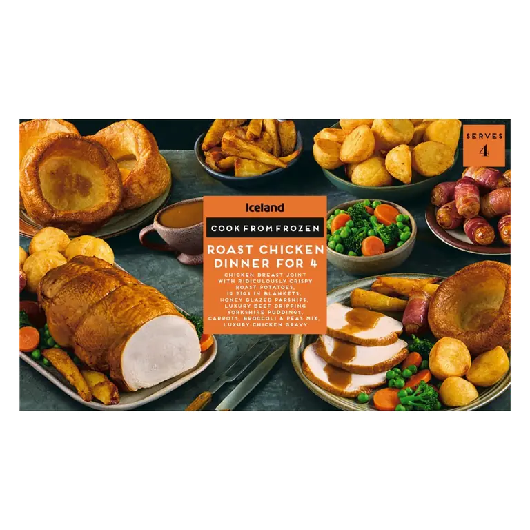 Roast Chicken Dinner For 4 4.308kg