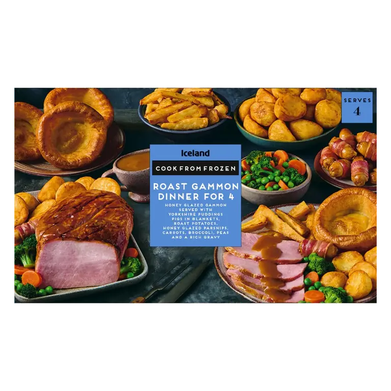 Roast Gammon Dinner For 4 4.523kg