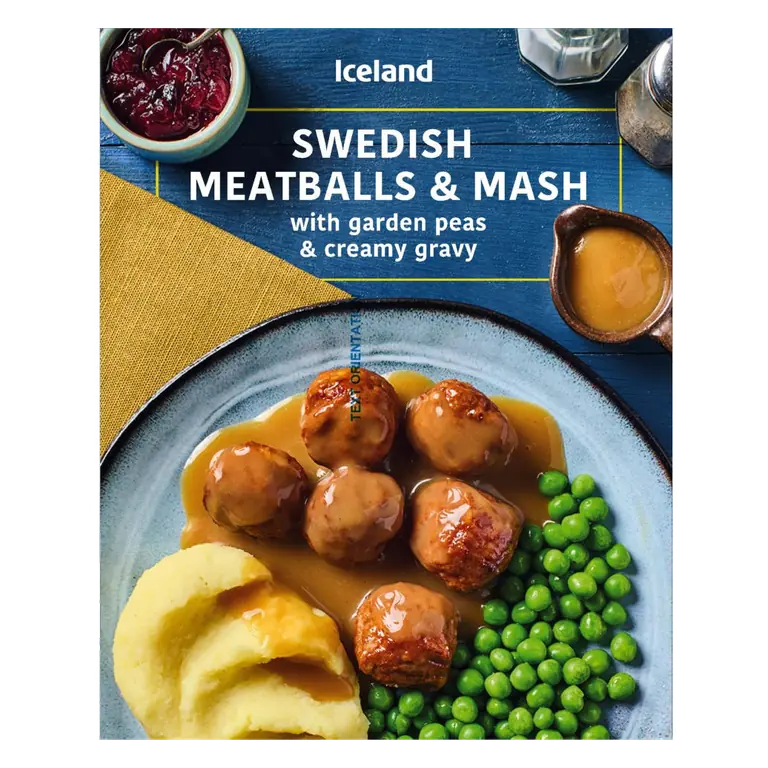 Swedish Meatballs & Mash with Garden Peas & Creamy Gravy 400g
