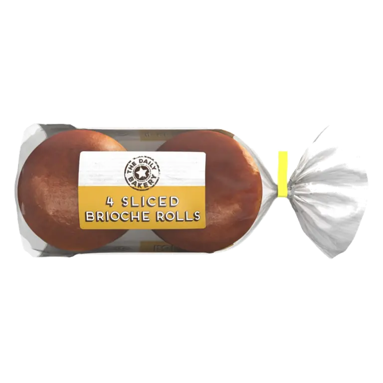 The Daily Bakery 4 Sliced Brioche Rolls
