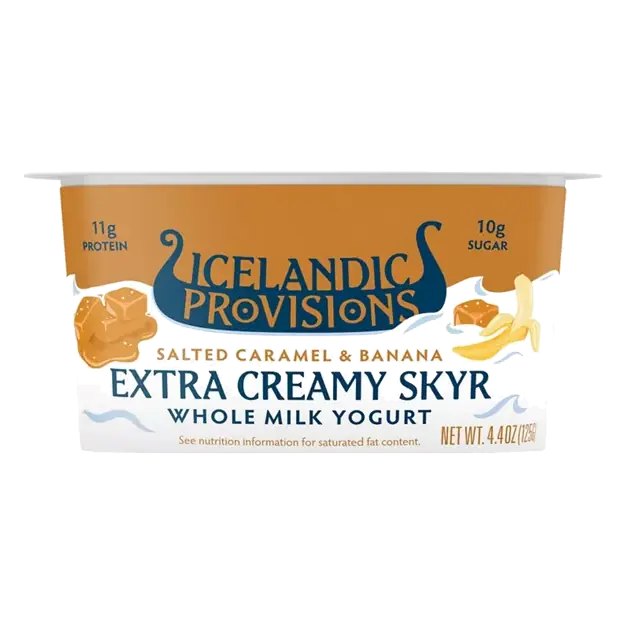 Extra Creamy Skyr Whole Milk Salted Caramel & Banana Yogurt