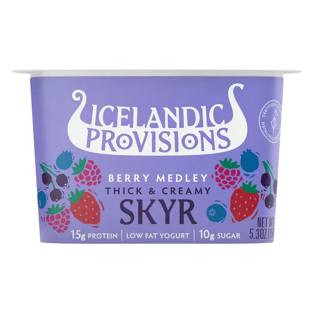 Thick & Creamy Low Fat Berry Medley Skyr Yogurt Cup