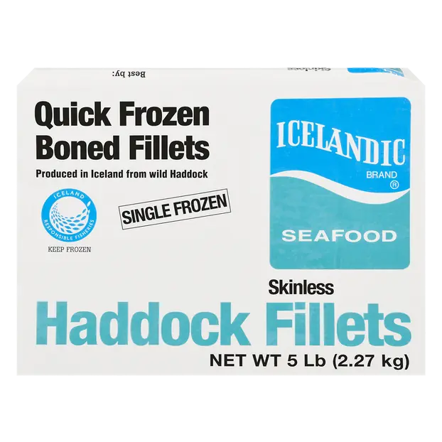 Wild Skinless Haddock Fillets Frozen