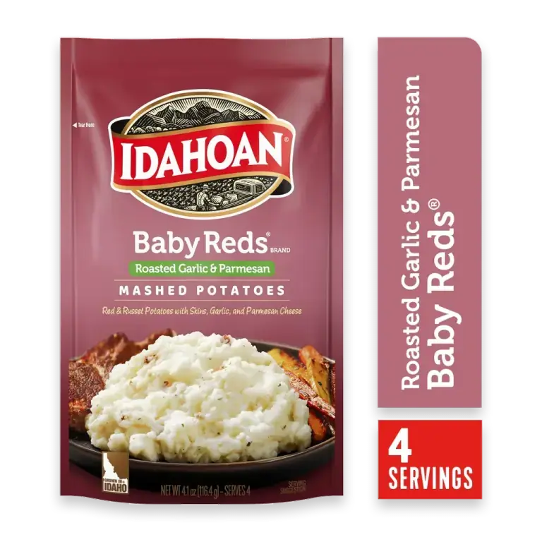 Baby Reds with Roasted Garlic & Parmesan Mashed Potatoes