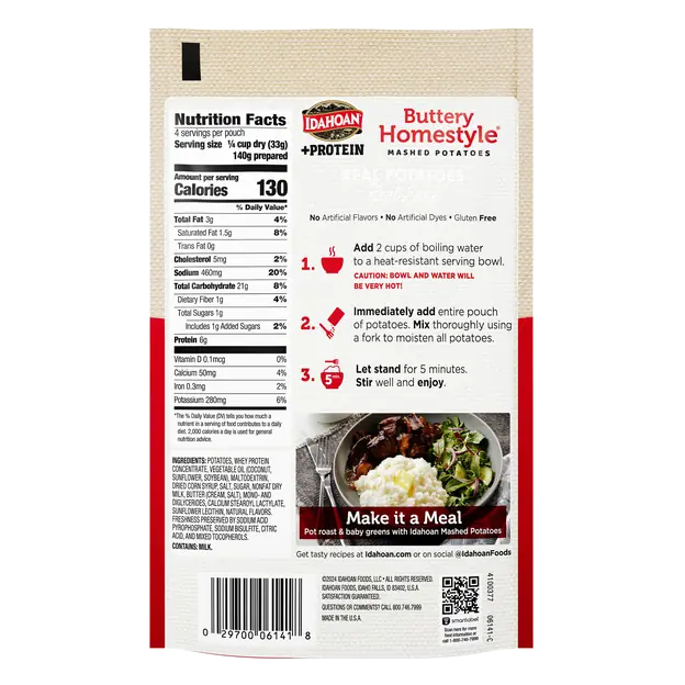 Buttery Homestyle +Protein Mashed Potatoes