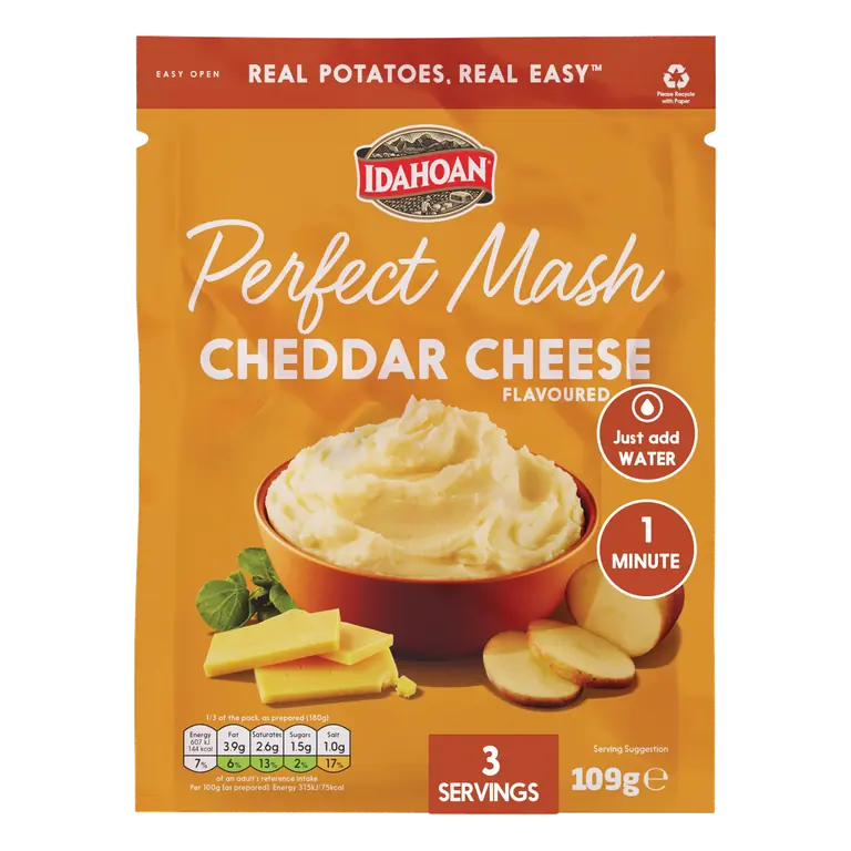 Idahoan Perfect Mash Cheddar Cheese Flavoured 109g