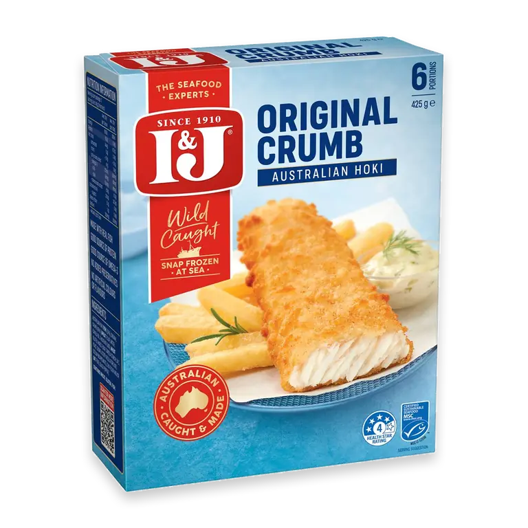 I&J Australian Hoki Fish Original Crumb