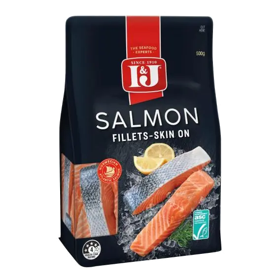 Salmon Skin On