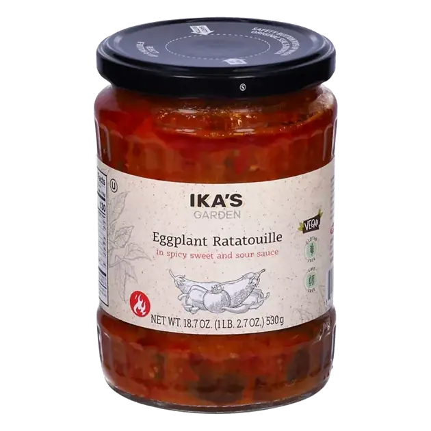 Eggplant Ratatouille, in Spicy Sweet and Sour Sauce