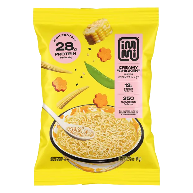 Plant Based Creamy Chicken Ramen Soup