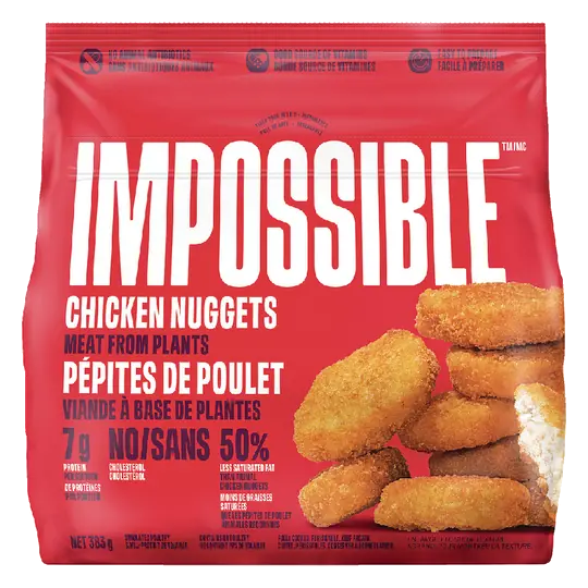 Impossible Foods Plant Based Frozen Chicken Nuggets 383 g