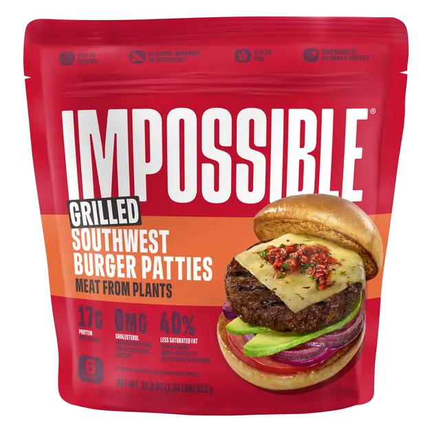 Meat From Plants Grilled Southwest Burger Patties - 6 ct Frozen