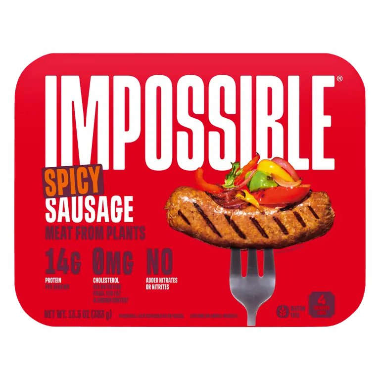Spicy Sausage Made From Plants