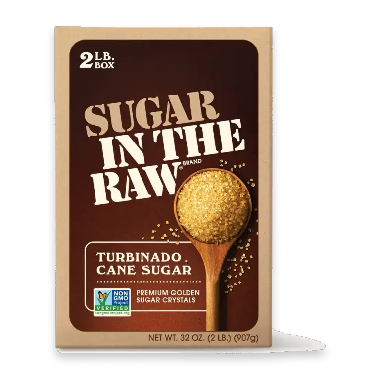 Sugar In The Raw Turbinado Cane Sugar, 2 lb Box
