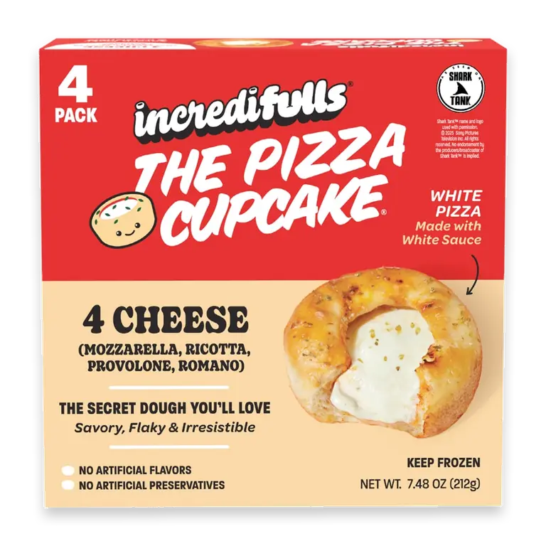 The Pizza Cupcake 4 Cheese White Sauce Pizza Snack Multipack