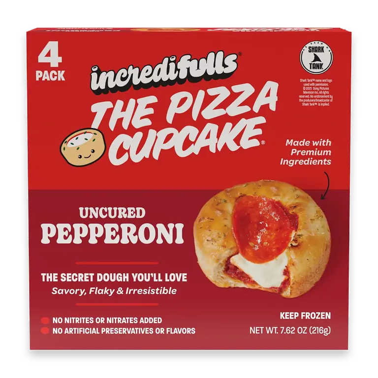 The Pizza Cupcake Uncured Pepperoni Frozen Snacks