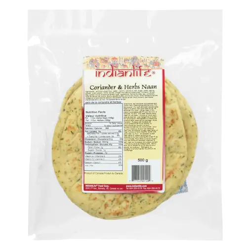 Naan Bread Coriander & Herb 500 g
