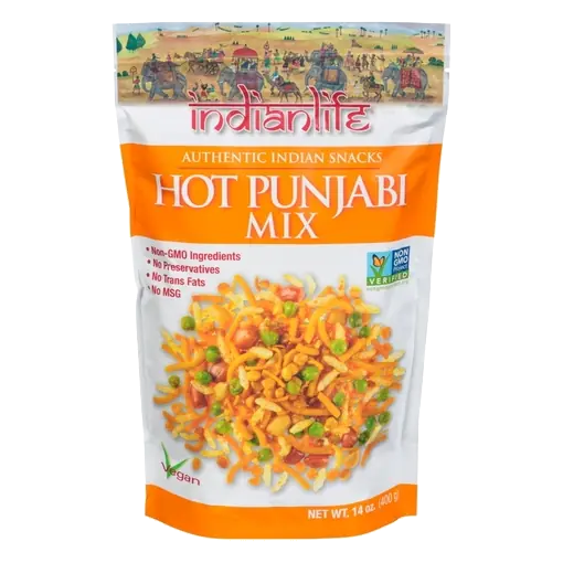 Vegan Authentic Indian Snacks Hot Punjabi Mix 400 g