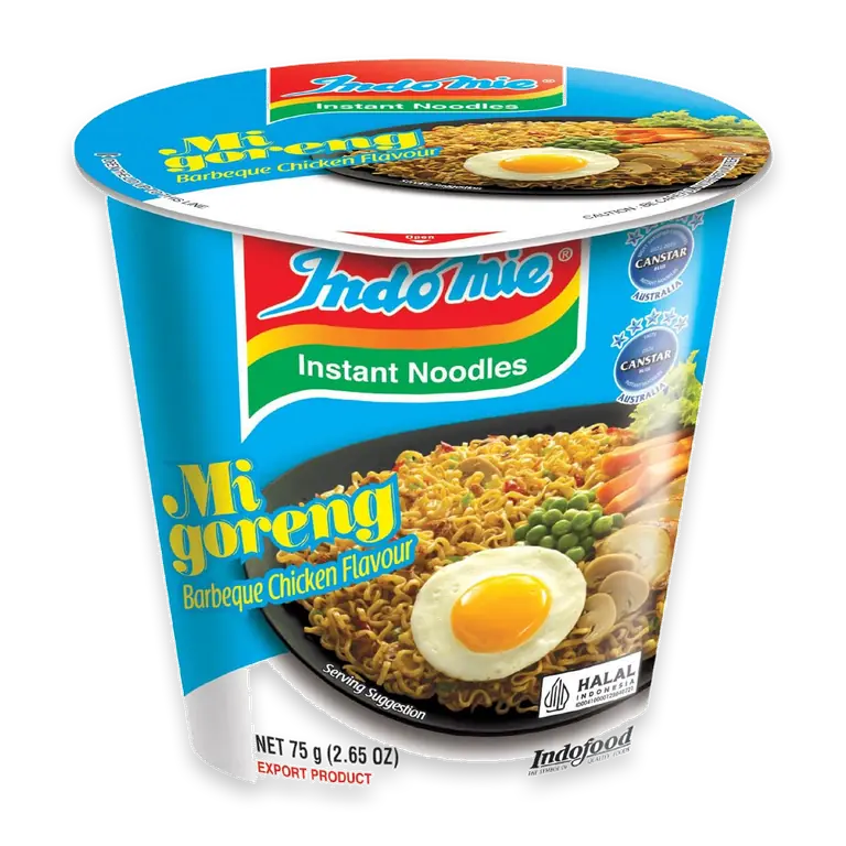 Instant Noodles Cup Mi Goreng Barbeque Chicken Flavour