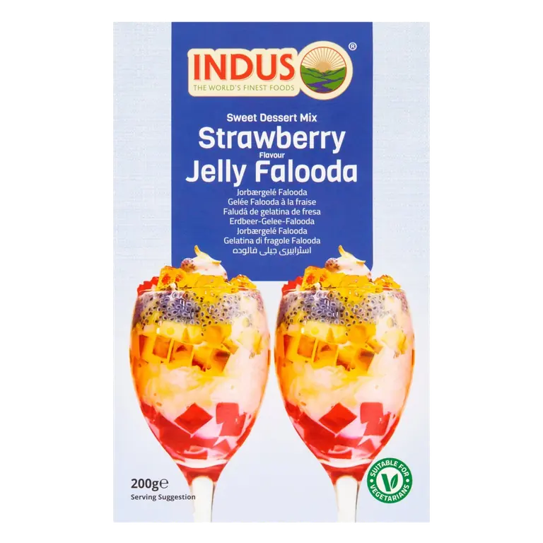 Strawberry Flavour Jelly Falooda Sweet Dessert Mix 200g