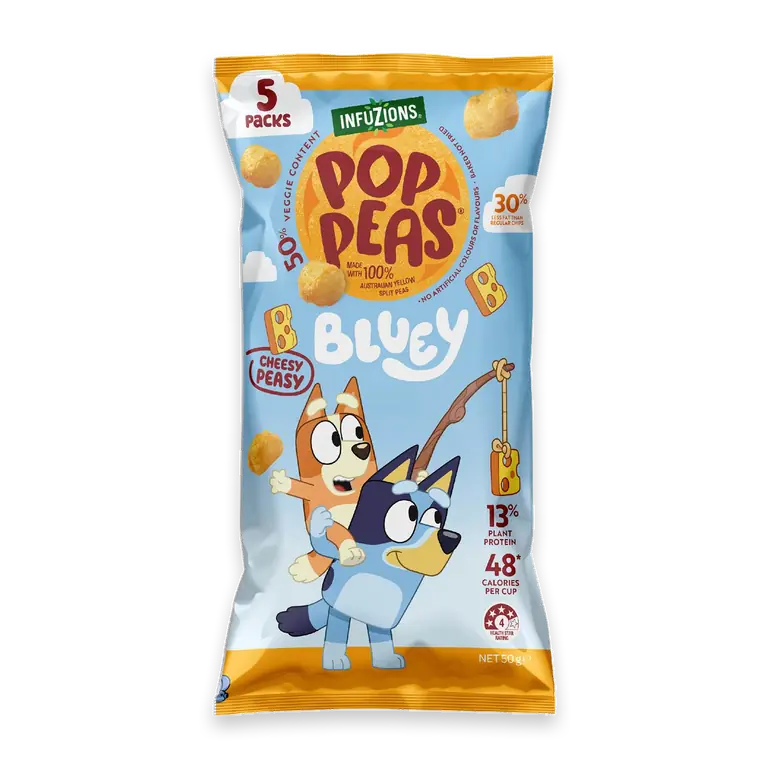 Bluey Cheesy Peasy Poppeas