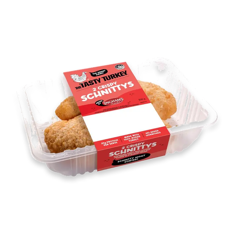 2 Crispy Turkey Schnitzels