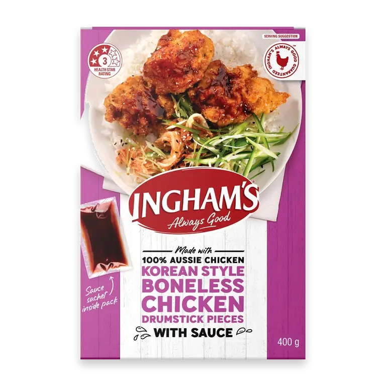 Korean Style Boneless Chicken Drumstick Pieces With Sauce