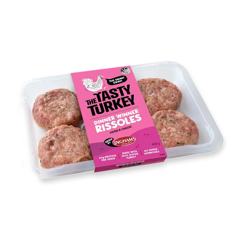 Turkey Rissoles Herb & Onion