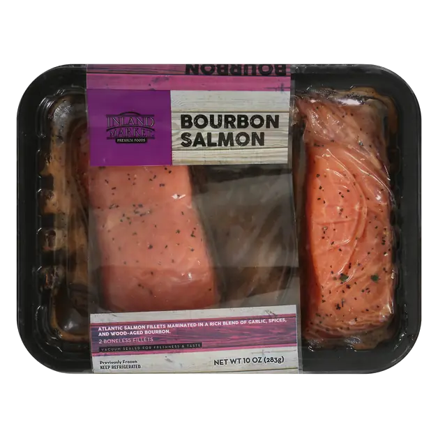 Boneless Atlantic Bourbon Salmon Fillets - 2 ct
