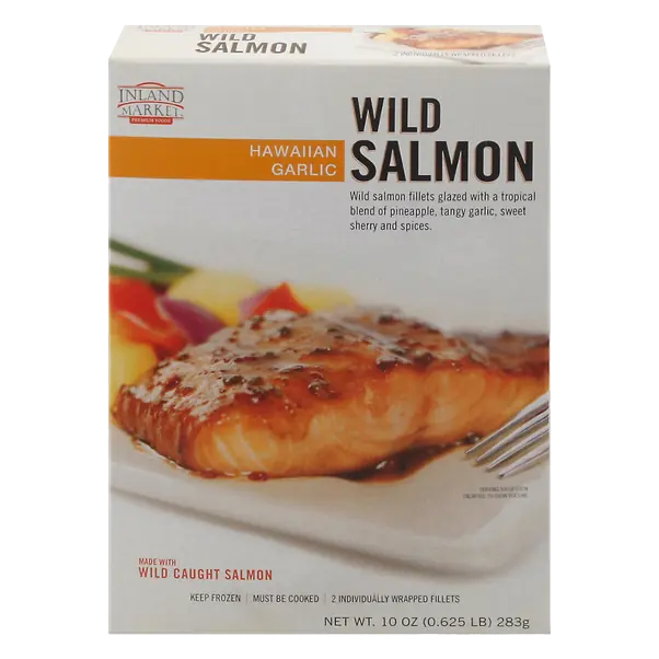 Wild Caught Hawaiian Garlic Salmon Fillets - 2 ct Frozen
